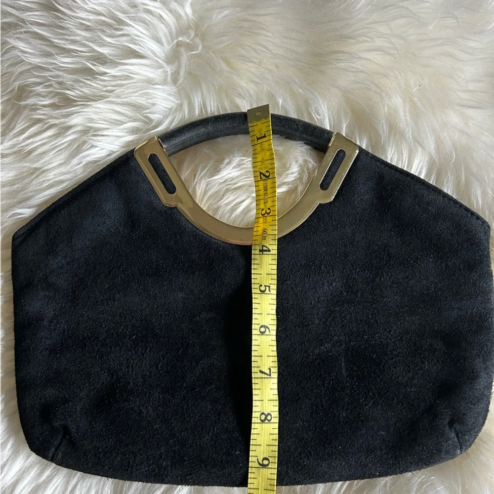 Vintage suede art deco clutch - Picture 5 of 5